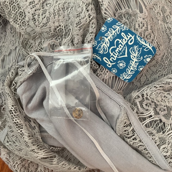 Free People Intimately Racerback Dusk Lace Mini Dress Size Large - Picture 9 of 15